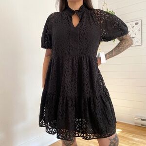Cece babydoll lace mini dress